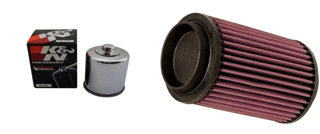 K&N Air and Oil Filter Chrome Kit for ATV/UTV POLARISize Sizecrambler 500 2x4 2001-2002