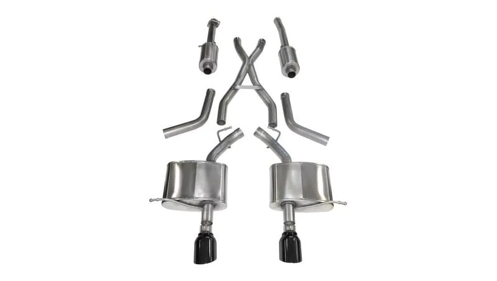 Corsa 11-14 Dodge Durango 5.7L V8 Black Sizeport Dual Rear Cat-Back Exhaust Fits select: 2013-2023 DODGE DURANGO R/T, 2011-2012 DODGE DURANGO CITADEL