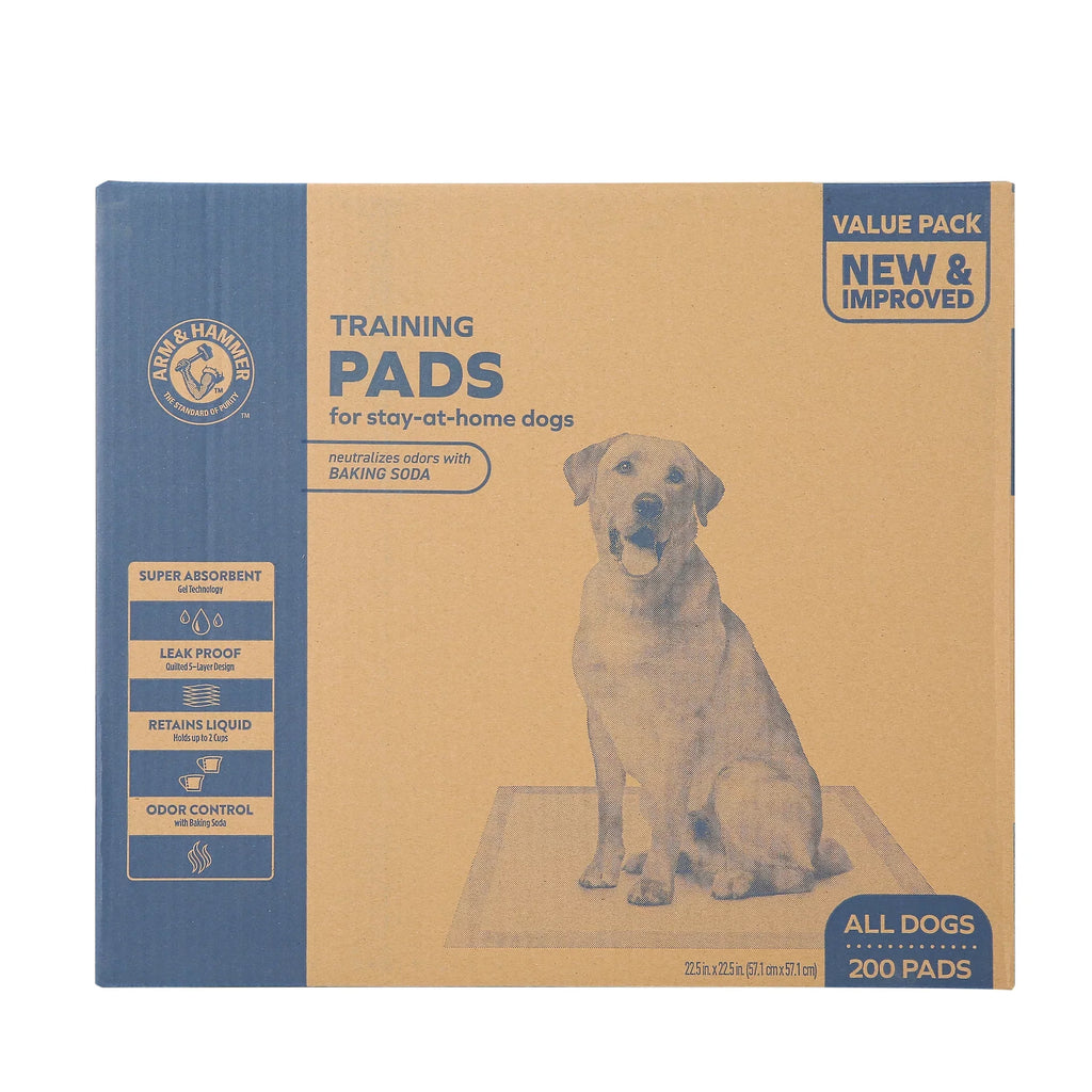 Arm & Hammer for Dogs Puppy Training Pads, 200ct | Odor Control, Leak-Proof Puppy Pads