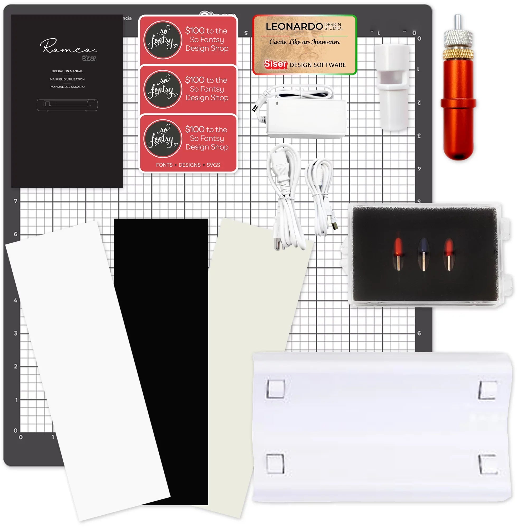 Sizeiser Romeo 24" Deluxe Easyweed Heat Transfer (HTV) Bundle