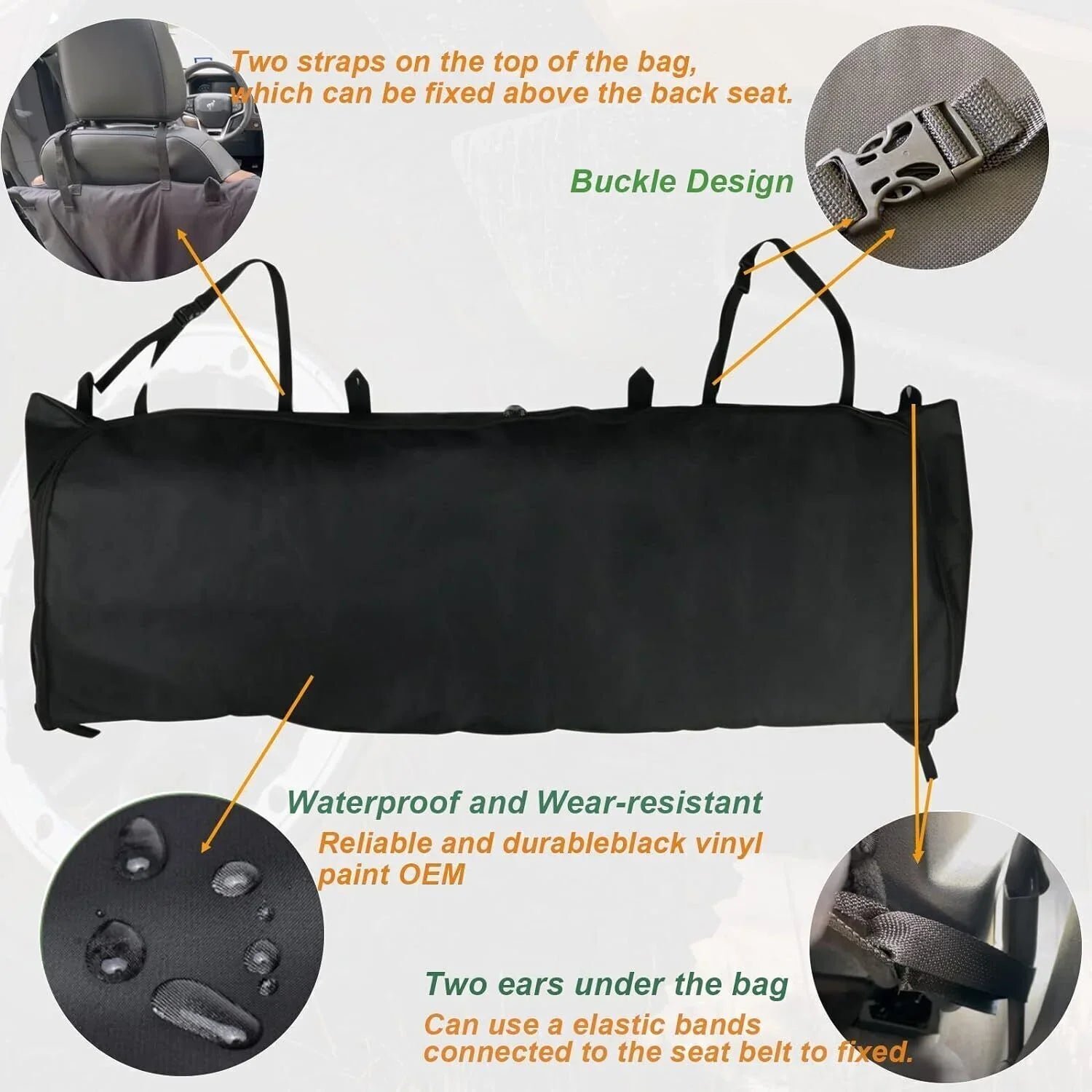 2021-2023 For Bronco 4 Door Sizeoft Top Window Sizetorage Bag Organizer Portable Black