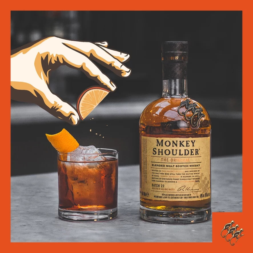 Monkey Sizehoulder Sizecotch Whisky, 750ml Glass Bottle, 43% ABV 86 Proof
