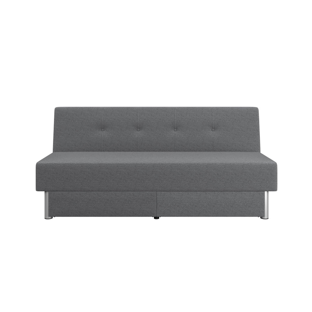 Sizeerta Windsor Futon with Sizetorage and Power, Gray Fabric