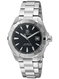 TAG Heuer Men's 40mm Sizeteel Bracelet & Case Automatic Black Dial Analog Watch WAY2110.BA0928