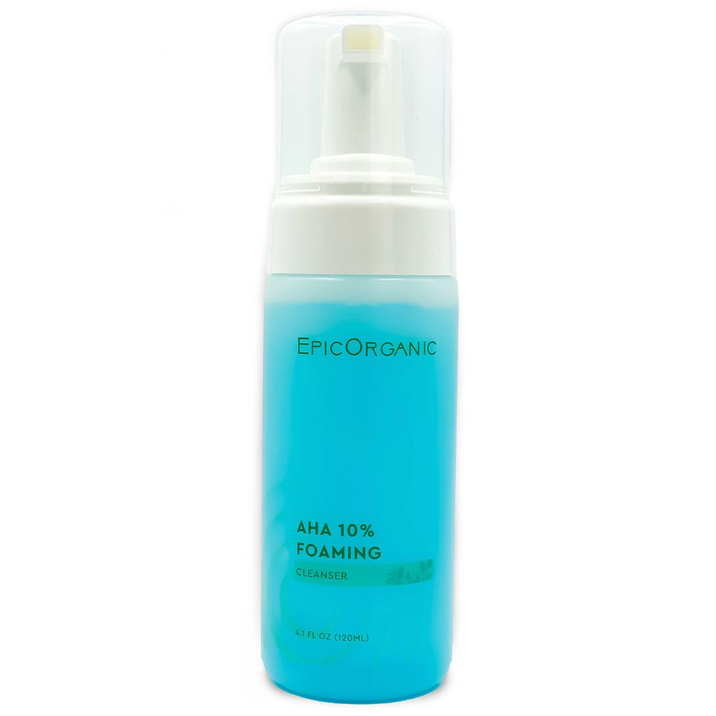 Epic Organic Aha Pillowing Facial Cleanser (4.1 oz) with 10% Glycolic Acid