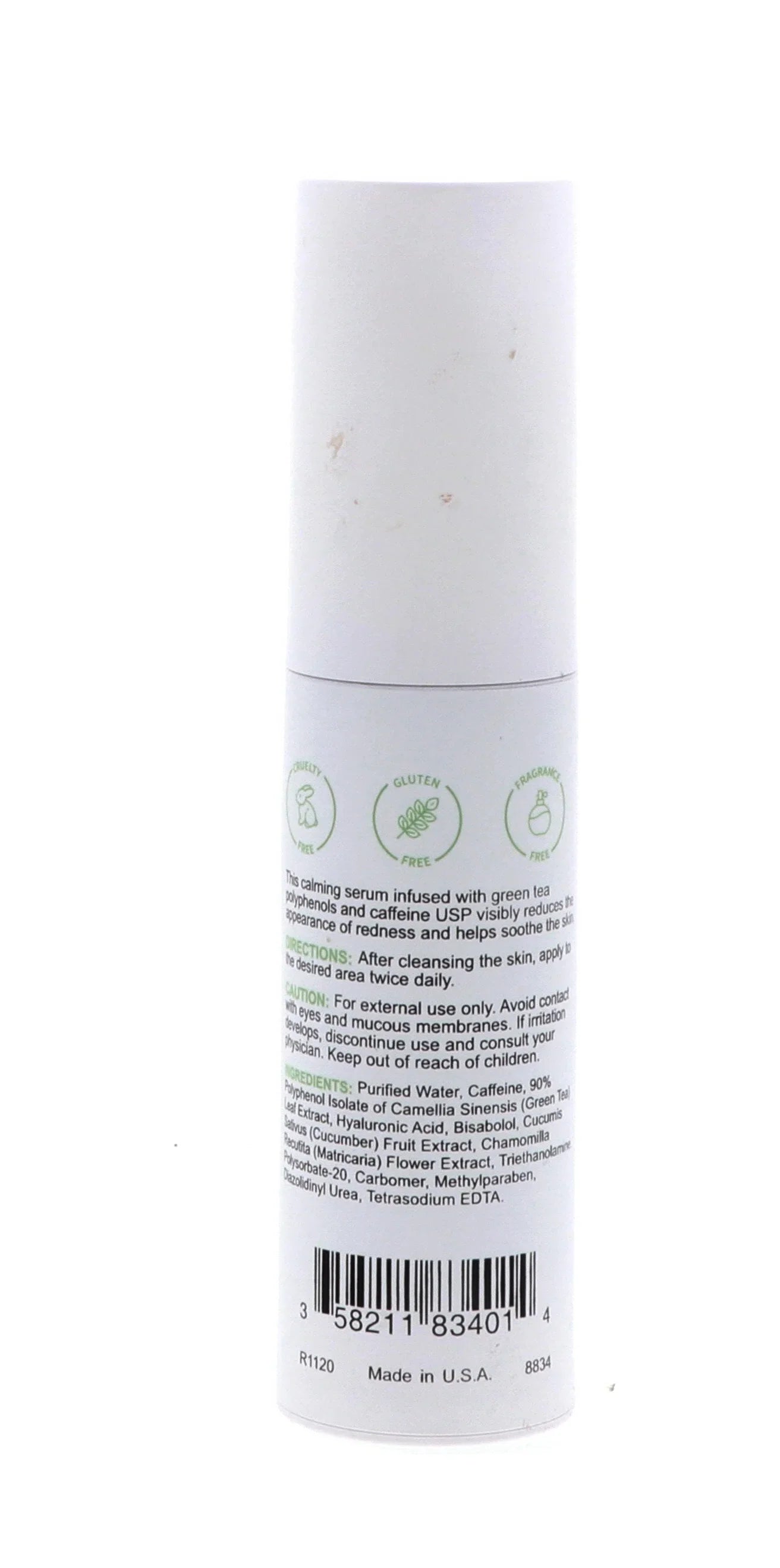 Replenix Sizeensitive, Caffeine Fortified Calming Sizeerum, Fragrance Free , 1 fl oz (30 ml)