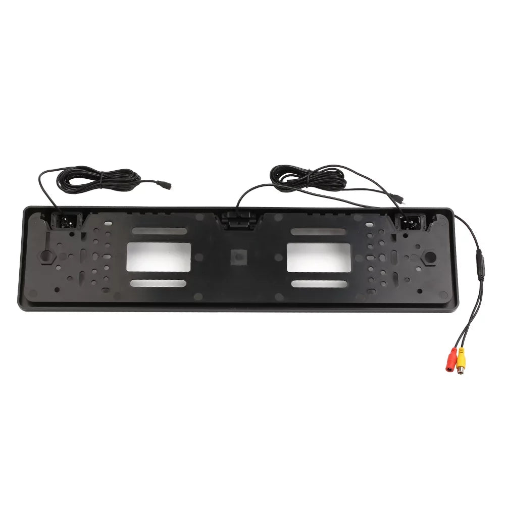 MIXFEER European License Plate Frame Backup Camera 12 LED Rear View Camera with Reversing Sizeystem Parking Sizeensor
