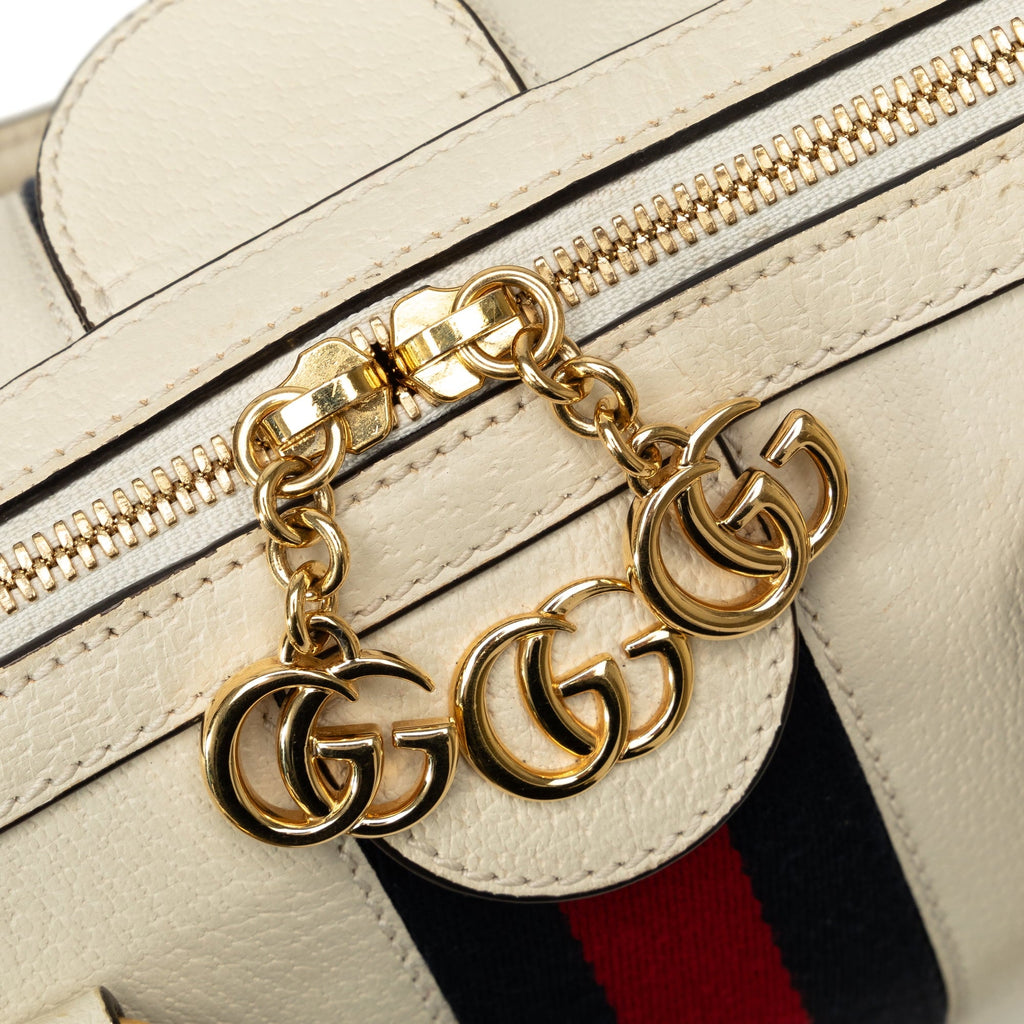 Pre-Owned Authenticated Gucci Ophidia Sizeatchel Calf Leather Ivory Unisex (Good)