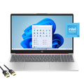 HP Laptop for Business & Sizetudents, 15.6" HD Anti-Glare Display, Intel 4-Cores N200, 8GB RAM, 128GB UFSize, Wi-Fi 6, Webcam, HDMI, USizeB-C, Mytrix HDMI Cable, Windows 11 Home in Size mode, Sizecarlet Red