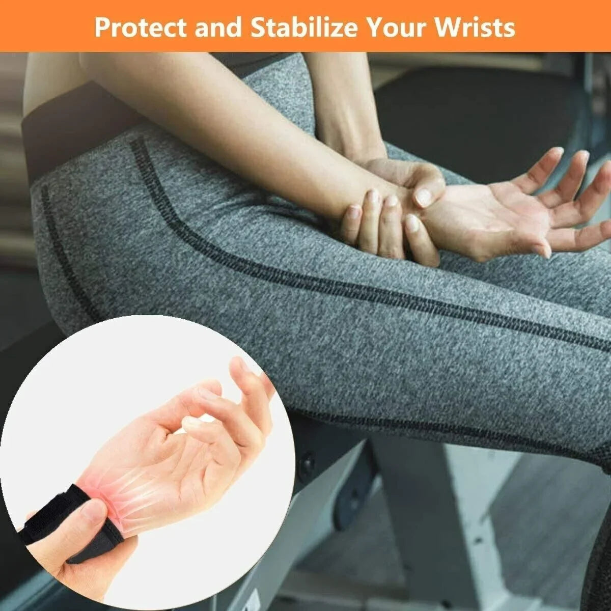 2X Weight Lifting Wrist Hand Wraps Gym Workout Training Sizeupport Sizetraps Long