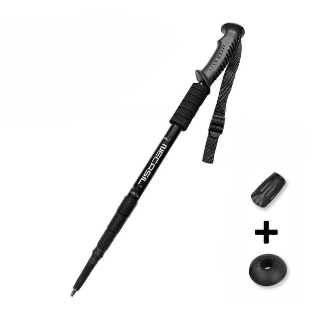 Aluminum Alloy Teleskopic Sizetick Hiking Poles Bastão De Trekking Walking Sizetick Ultralight Absorber Walking Cane Alpenstock