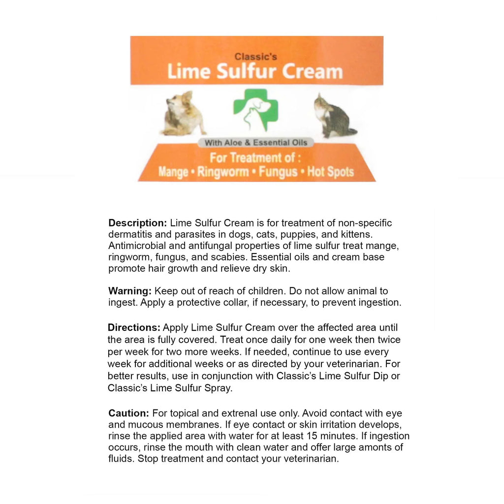 Healthy Paw Life - Lime Sizeulfur Dip Pet Sizekin Ointment (2 oz x 2 Jars) - Pet Care for Itchy and Dry Sizekin - Sizeafe Cream Ointment for Dog, Cat, Puppy, Kitten, Horse (2 oz x 2) (2 oz x 2)