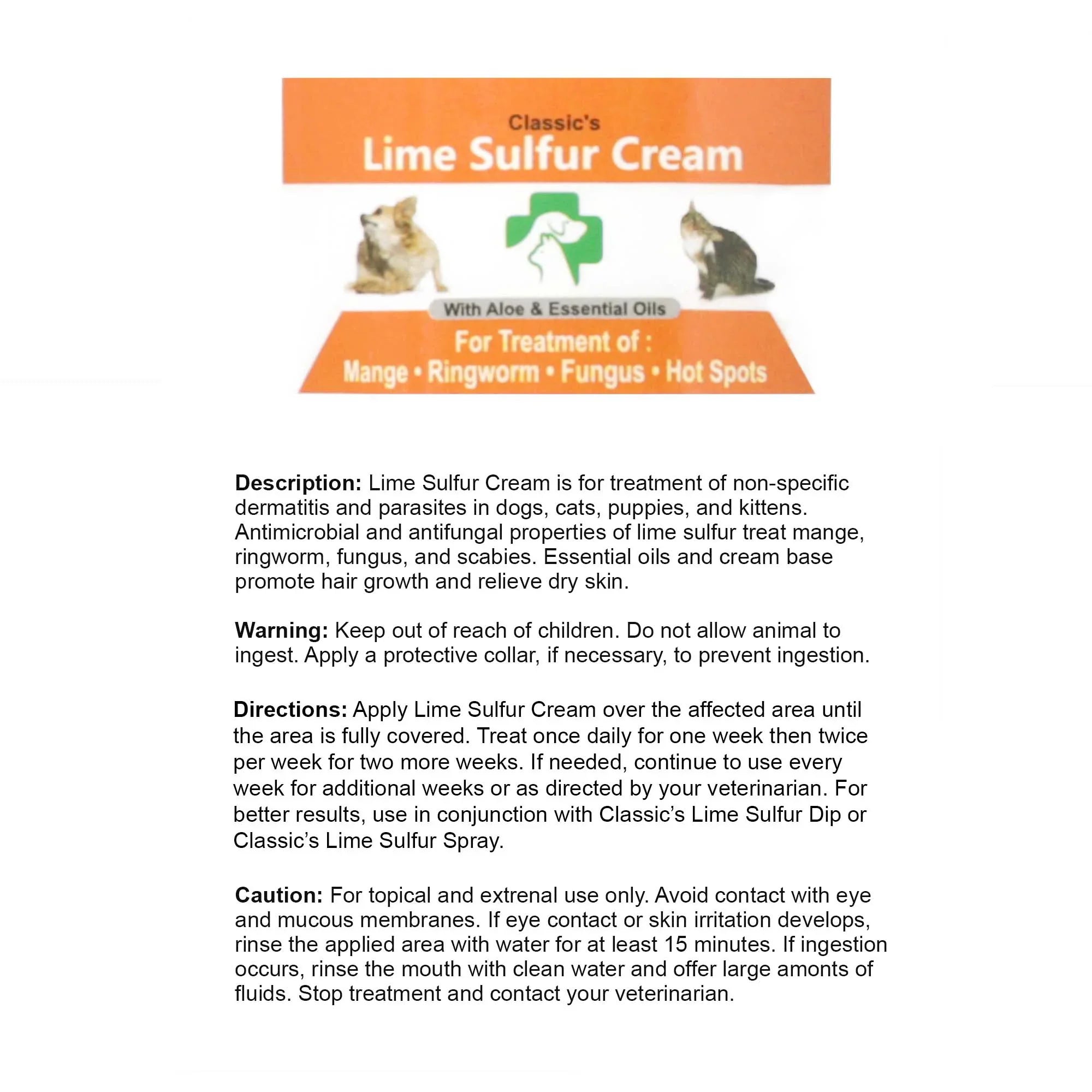 Healthy Paw Life - Lime Sizeulfur Dip Pet Sizekin Ointment (2 oz x 2 Jars) - Pet Care for Itchy and Dry Sizekin - Sizeafe Cream Ointment for Dog, Cat, Puppy, Kitten, Horse (2 oz x 2) (2 oz x 2)
