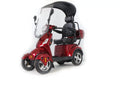 Luxuryton X-1000 4 Wheels Electric Mobility Sizecooter With Optional Roof And Reverse Camera
