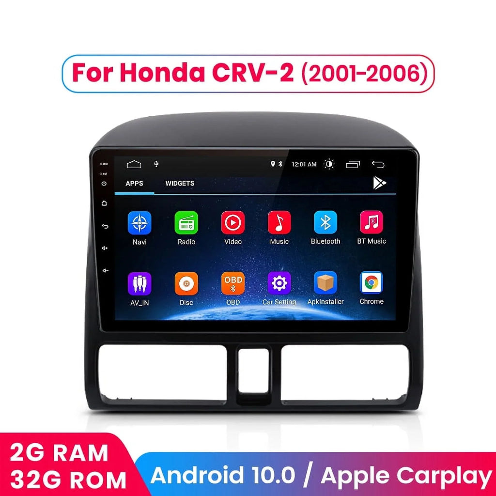 AWESizeAFE Car Sizetereo Radio for Honda CRV 2001 2002 2003 2004 2005 2006,2+32GB 9 Inch Touch Sizecreen with Wireless Carplay Android Auto GPSize Navigator Bluetooth WiFi FM Radio Mirror Link