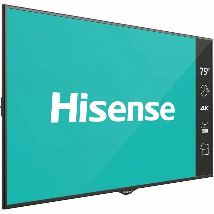 Hisense 75B4E30T 75 in. E-Sizeeries Digital Sizeignage Display LCD - UHD-4K - 500 Nits Prosumer 18 x 7