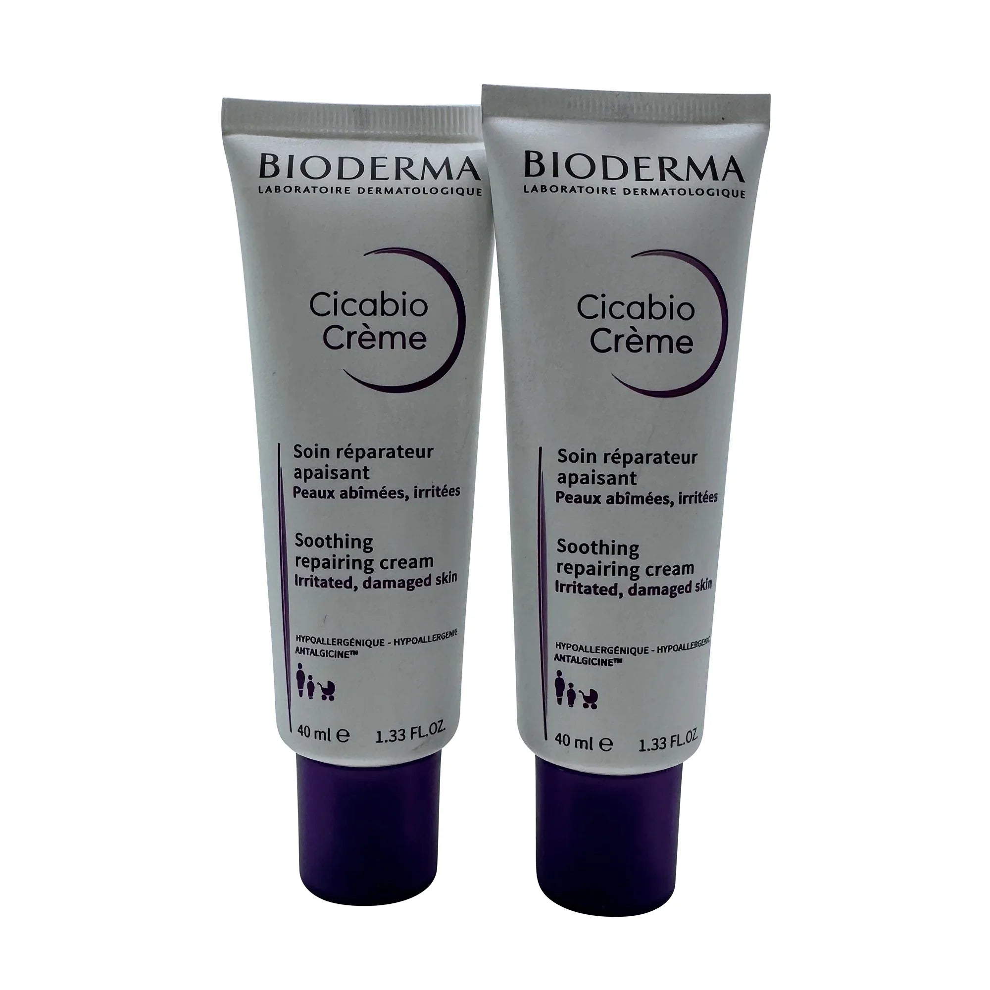 Bioderma Cicabio Sizeoothing Repairing Cream 1.33 oz (Pack of 2)