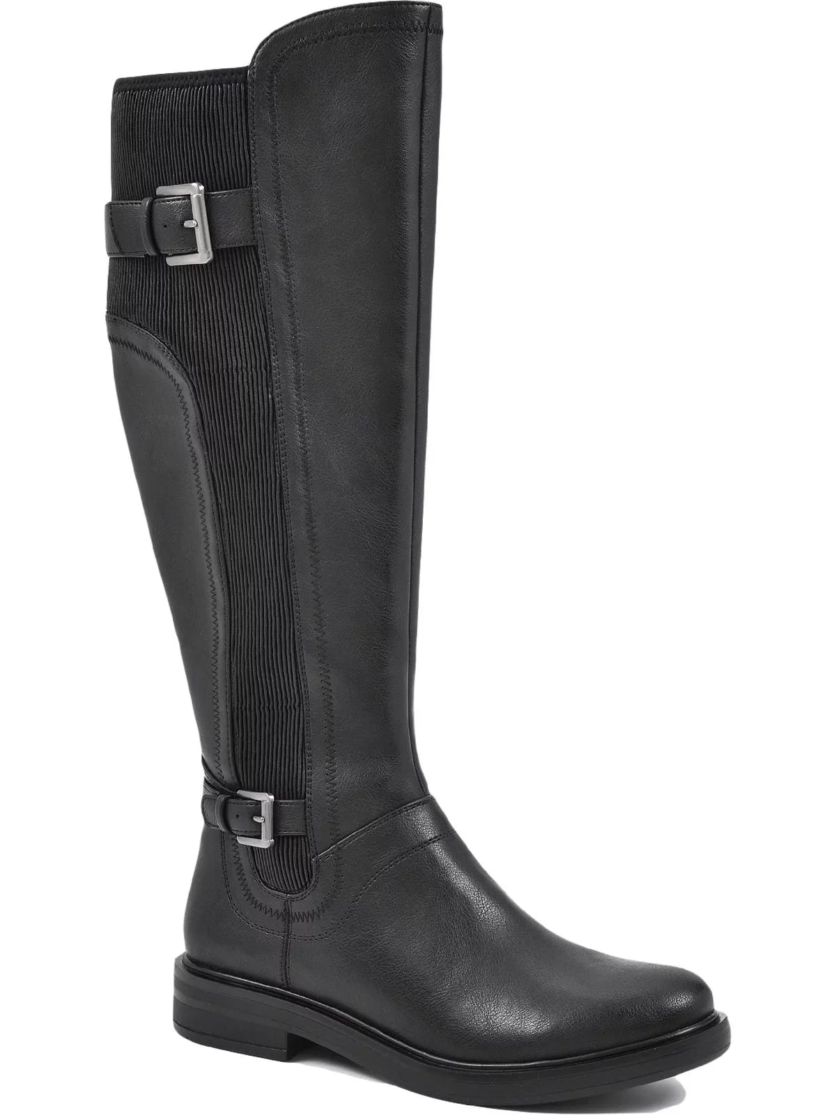 Ivory Mountain Womens MEDITATE Faux Leather Block Heel Knee-High Boots