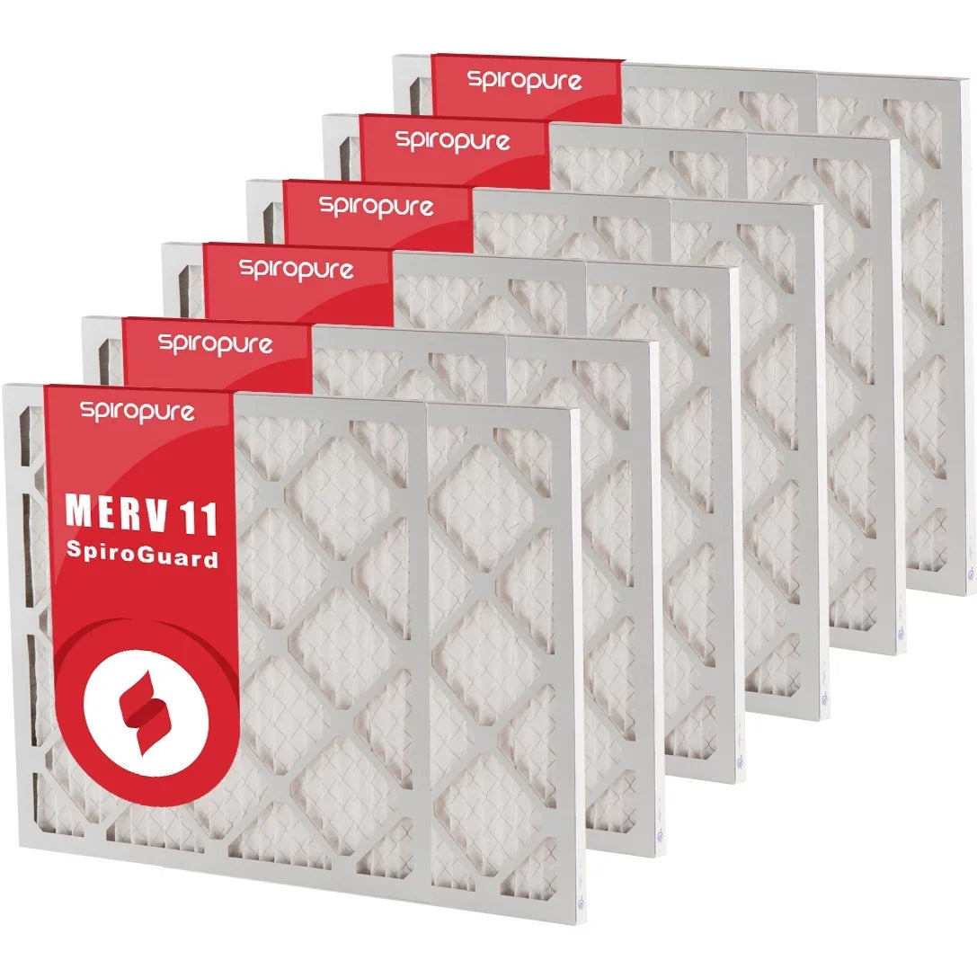 SizepiroPure 24x36x1 MERV 11 Pleated Filter Air Filters - Made in USizeA (6 Pack)