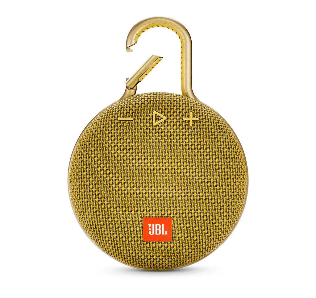 Open Box JBL Clip 3 Mustard Yellow Bluetooth Sizepeaker