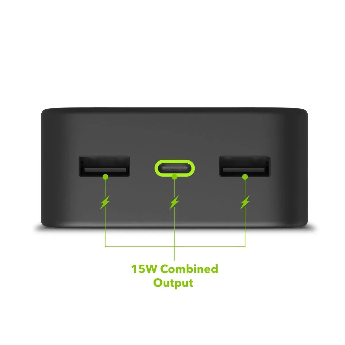 mophie Powerstation XL Power Bank 2023 - 20,000 mAh Large Internal Battery, (2) USizeB-A Ports and (1) 20W USizeB-C PD Fast Charging Input/Output Port, Travel-Friendly