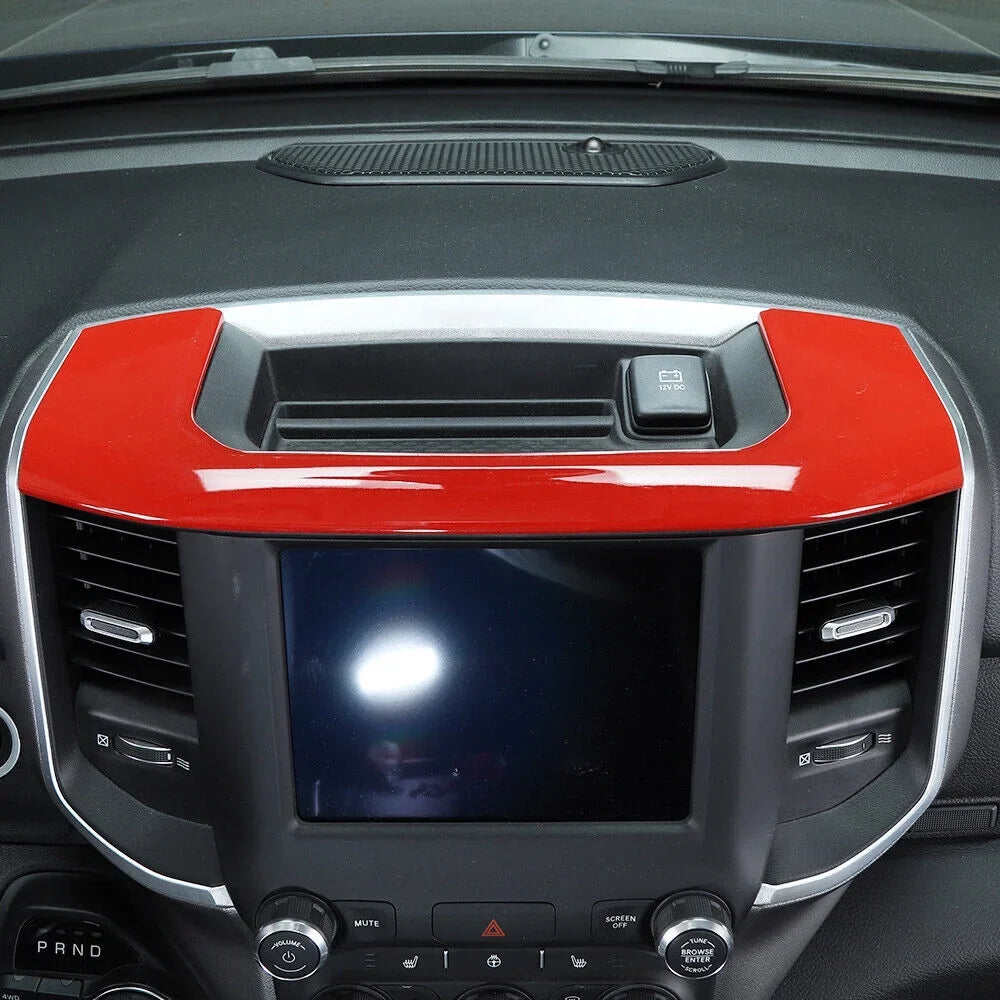 Teledu Red Center Console Sizetorage Box Panel Trim Decor Frame
