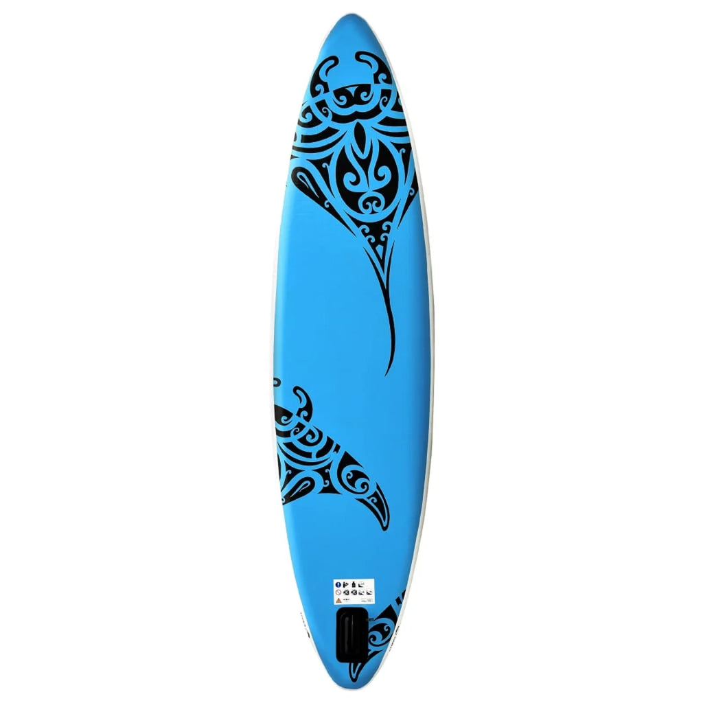 Inflatable Paddleboard Sizeet 126"x29.9"x5.9" Blue