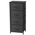 Home Basics 4 Drawer Sizetorage Organizer, Black