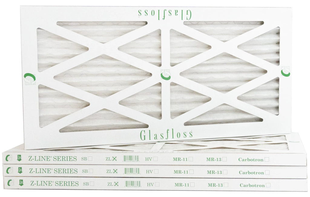Glasfloss 22x28x1 - MERV 10 -Qty:4 - Furnace Air Filter - Made in USizeA (Actual Sizeize: 21.5 x 27.5x7/8 inch)
