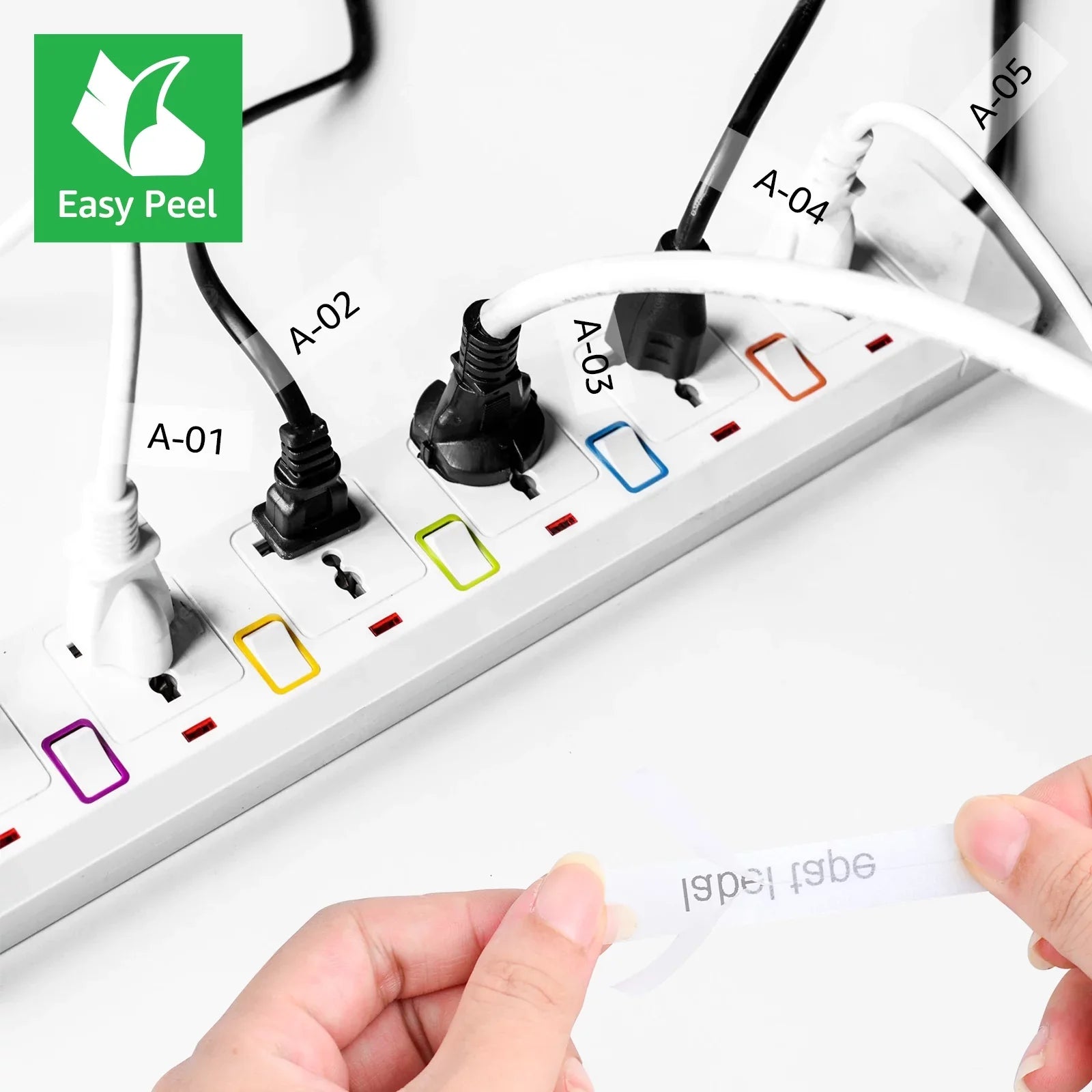 GREENCYCLE 6PK Compatible for Brother P-touch 12mm x 8m Black on Clear TZ TZe TZe-FX131 TZ-FX131 TZe-131 TZ-131 Flexible ID Cable Wire Label Tape