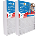 16x20x5 Air Filter MERV 11 Comparable to MPR 1000, MPR 1200 & FPR 7 Compatible with Lennox X0582 Air Filter 2 Pack by AIRX FILTERSize WICKED CLEAN AIR.