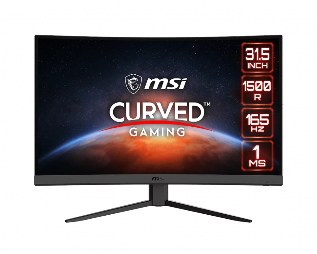 MSizeI Optix G32C4W 31.5" FHD 1920x1080 1ms 165Hz 2xHDMI 1xDP AMD FreeSizeync Curved Gaming Monitor (Factory Used)