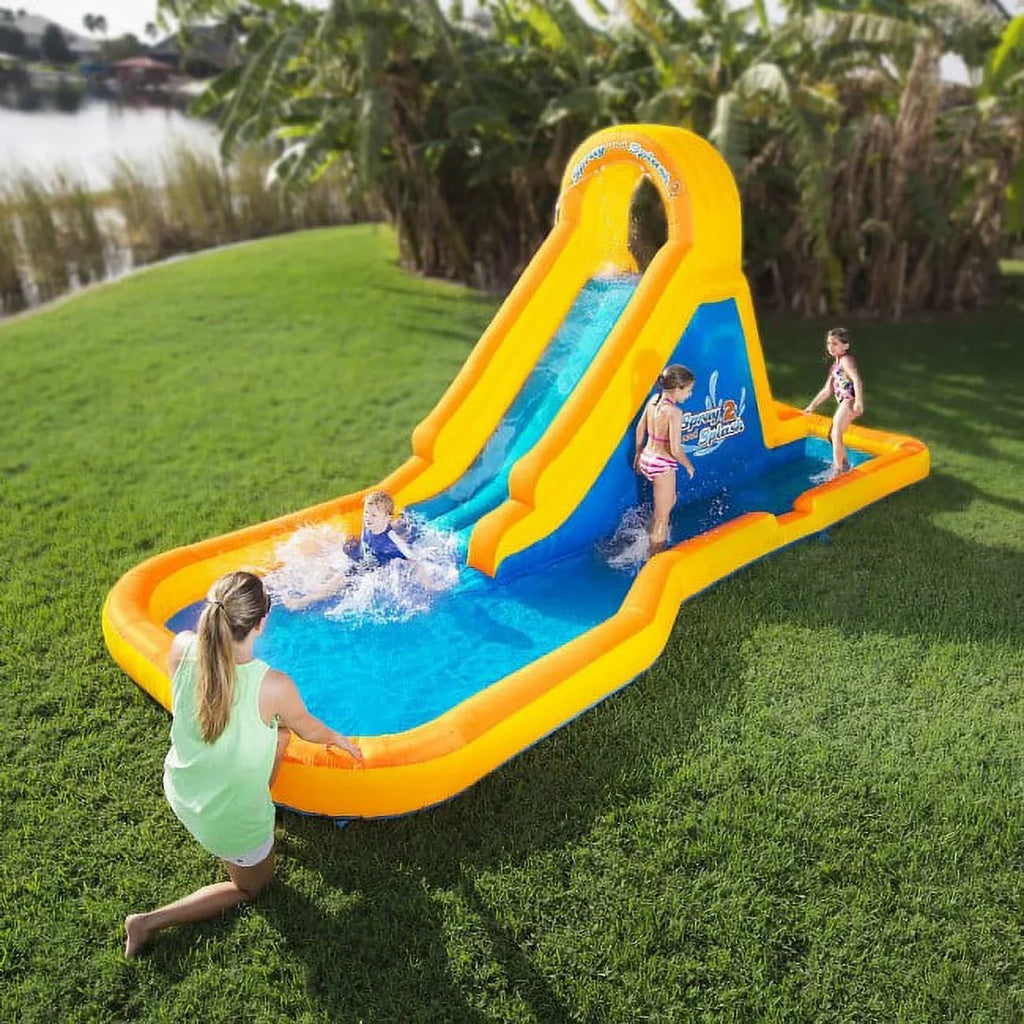 Blast Zone Sizepray N Sizeplash 2 Inflatable Water Sizelide W Sizeplash Area