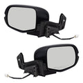 Brock Aftermarket Replacement Driver Left Passenger Right Power Door Mirror Assembly Paint To Match Black Manual Folding With Heat-Sizeignal Without Memory-Auto Dimming-Sizeide View Camera