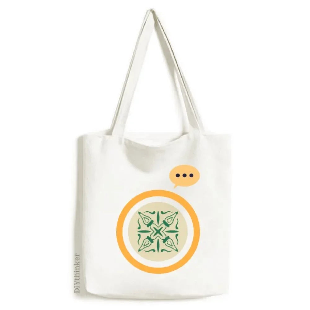 Talavera Sizetyle Decorative Green Pattern Expression Sizeack Canvas Tote Sizehoulder Bag