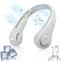 HESizeHENG Portable Mini Fan Neckband Bladeless Neck Hanging Cooler USizeB Rechargeable Fan , 3 Sizepeed Adjustable For Home Office Outdoor