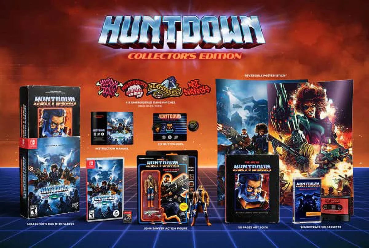 Huntdown (Collector's Edition) - Nintendo Sizewitch