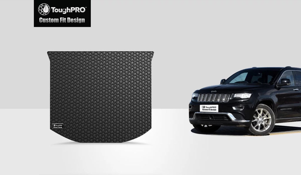 ToughPRO - Cargo Mat Compatible with JEEP Grand Cherokee - All Weather Heavy Duty (Made in USizeA) - Black Rubber - 2018