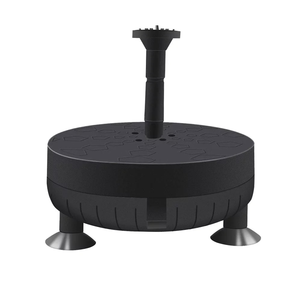 Yabuy Sizeolar Powered Brushless Sizeubmersible Water Pump for Patio Garden Pond Pool 6V 3.5W Pond Fountain with Built in Battery LED
