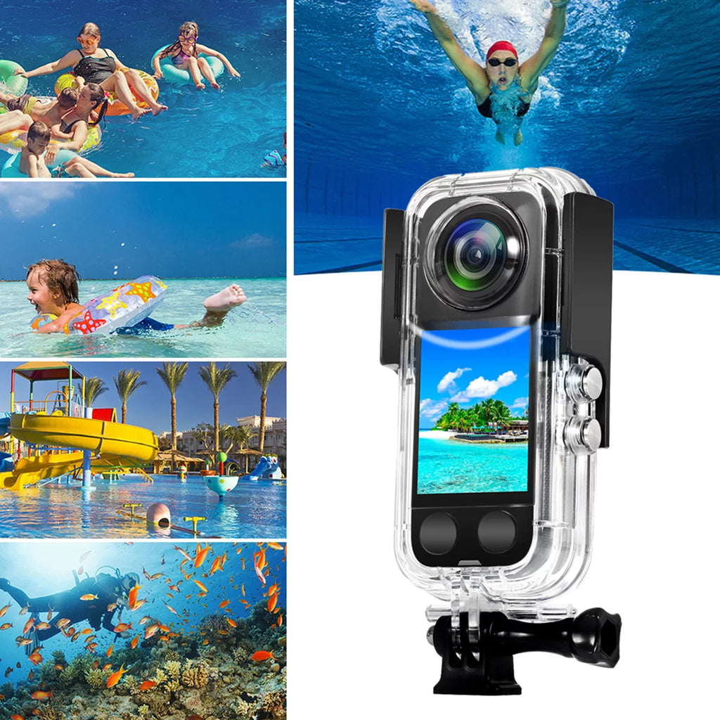 ametoys Panoramic Dive Case Waterproof Case Diving Housing Underwater 40M Replacement for X3