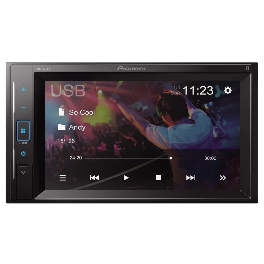 New Pioneer DMH-241EX Media Receiver w/ License Plate Camera (Does Not Play CDs)