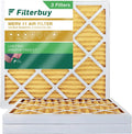 Filterbuy 17x17x2 MERV 11 Pleated HVAC AC Furnace Air Filters (3-Pack)