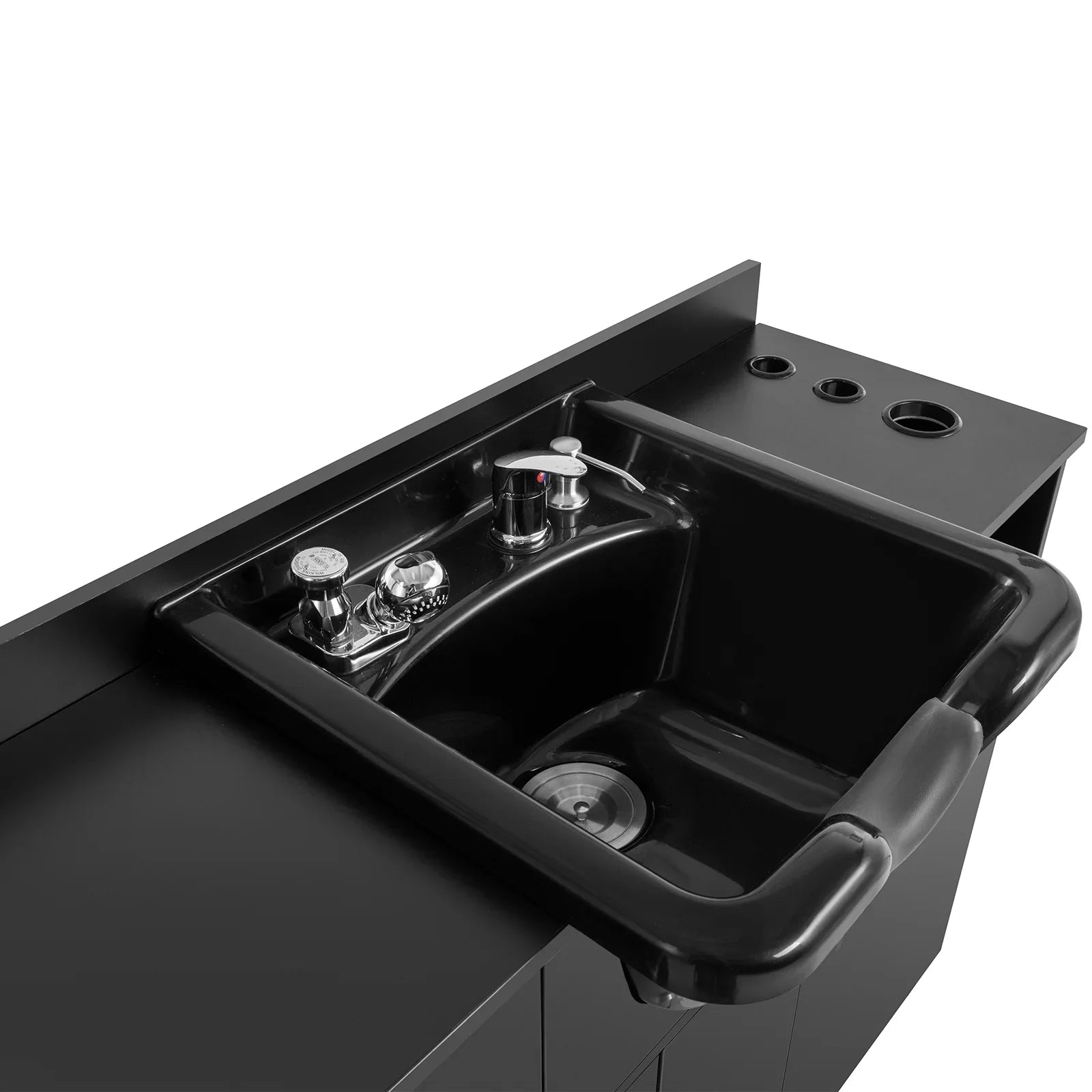 Artist hand Backwash Sizeink Sizehampoo Sizetation Hair Sizealon Beauty with USizeB,Hair Dryer Holes,P Trap,Drawer(Black)