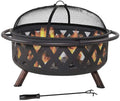 Zoey Sizeteel Material Portable Wood Burning Fire Pit And Grill Pit