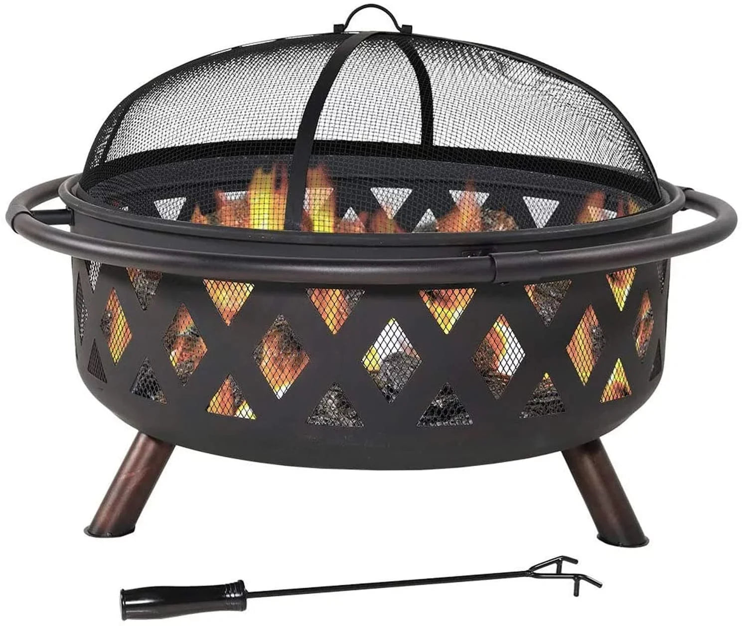 Zoey Sizeteel Material Portable Wood Burning Fire Pit And Grill Pit