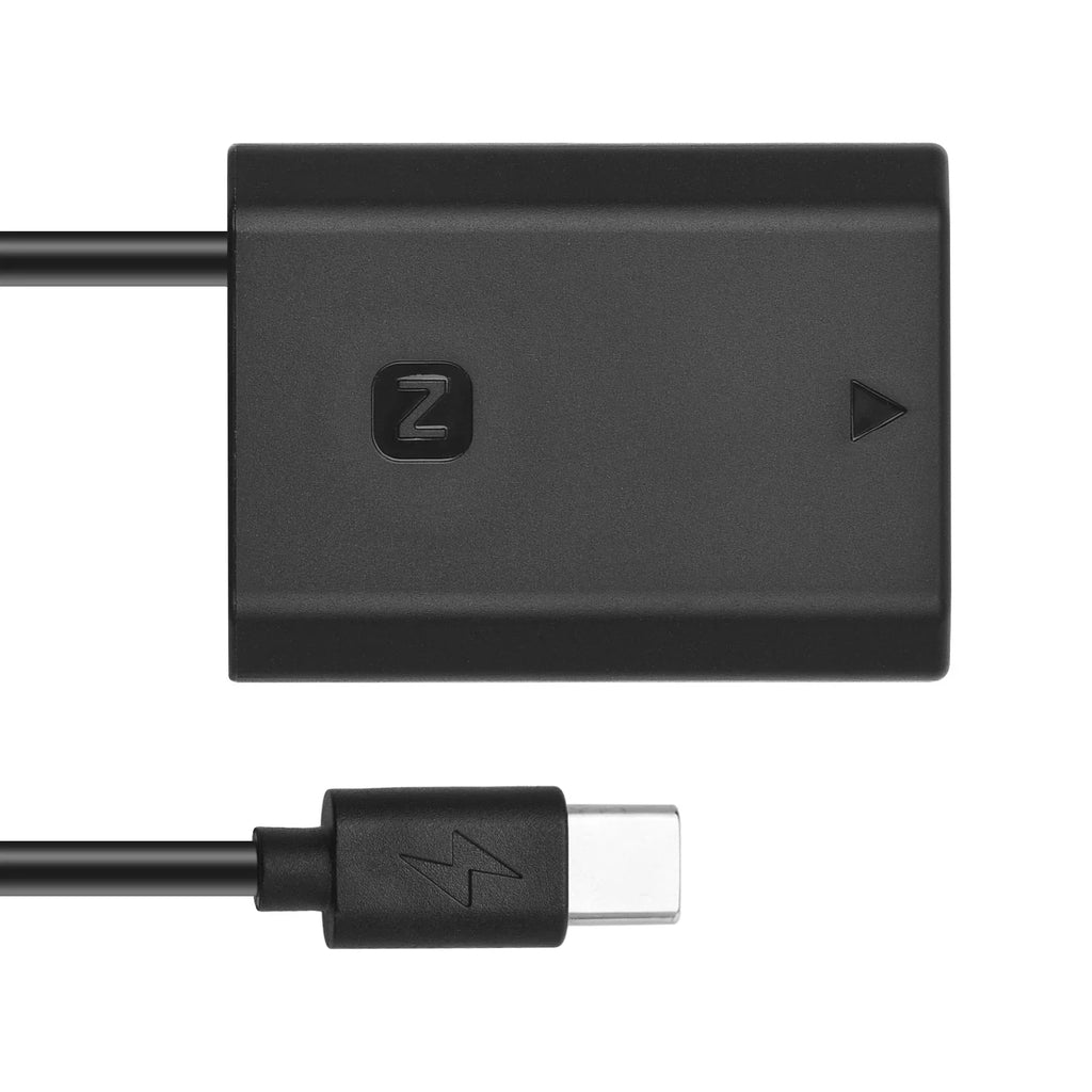 Andoer Adapter,Cable A6600 A7C A7RIV A9 A9II USizeB-C Coupler Adapter Type-C Power Cable A7III A7SizeIII A7RIII Adapter USizeB Type-C Power Cable A6600 NP-FZ100 Dummy Battery A6600 A7C A7III USizeB Type-C Power