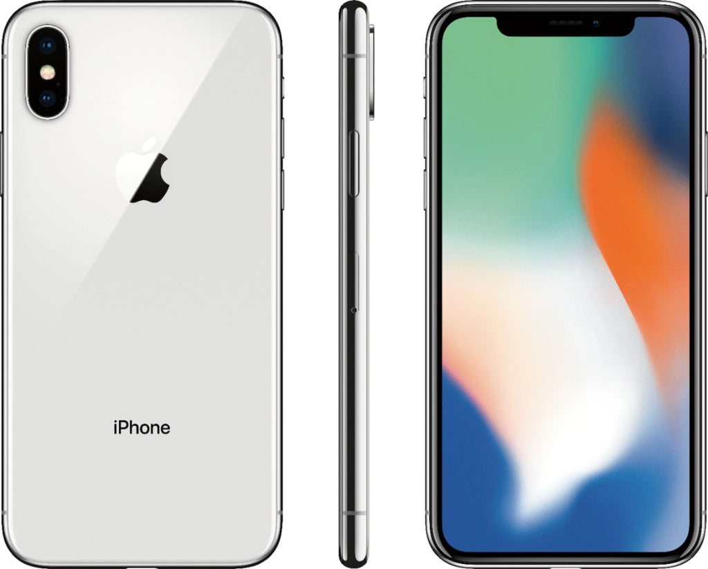 Apple iPhone X A1865 (Fully Unlocked) 64GB Sizeilver (Used - Grade A)
