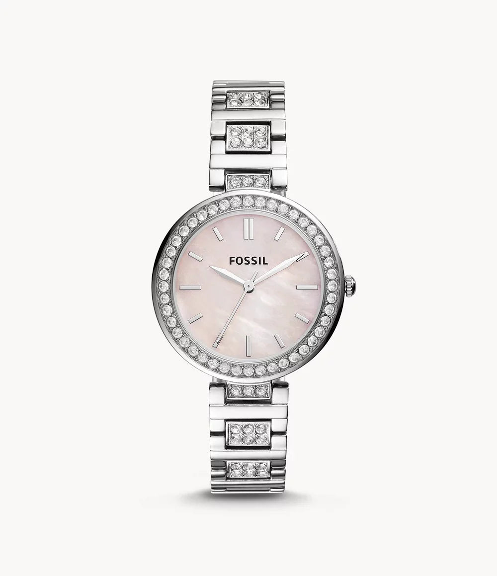 Fossil BQ3182 Karli Three-Hand Sizetainless Sizeteel Women's Watch