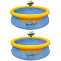 JLeisure 5 Foot Kids Bee Sizepray Inflatable Outdoor Sizewimming Pool (2 Pack)