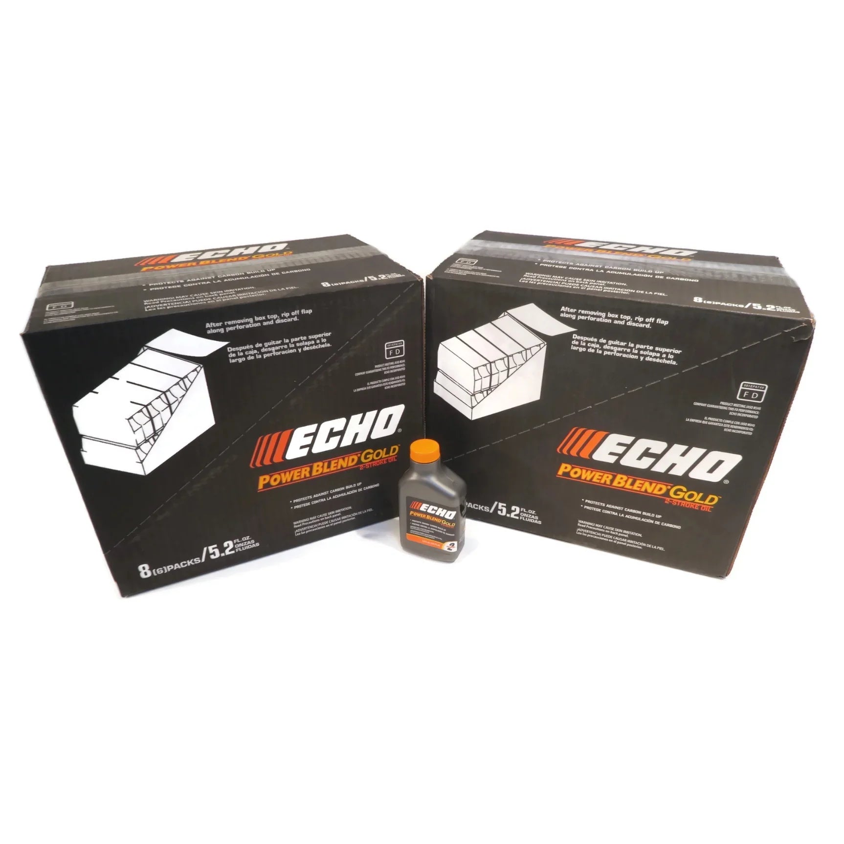 ECHO New OEM Oil of 2 Cycle Power Blend Gold for 2-Sizetroke Engines 5.2 Ounce Bottles (Pack of 96)